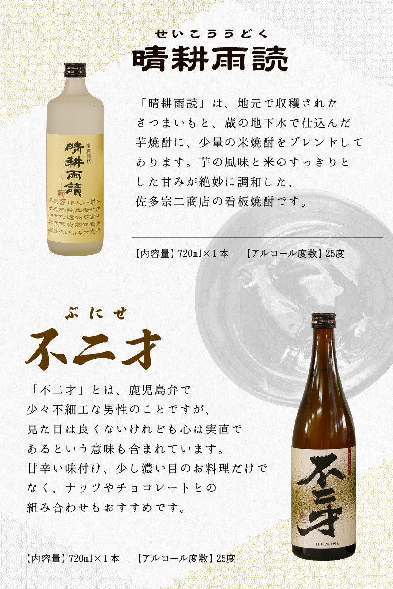 不二才 25度 1800ml｜佐多宗二商店